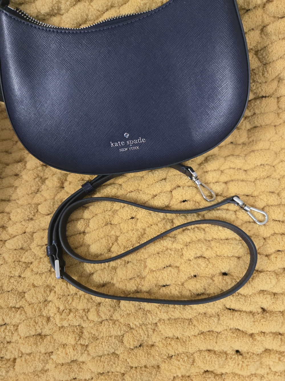 kate spade Navy Saffiano Shoulder Bag & Wallet Set - Picture 5 of 11